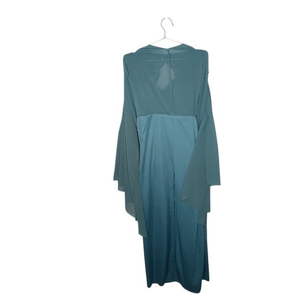 New Lulus Dark Green Lace Backless Maxi Dress SZ L - Picture 14 of 14